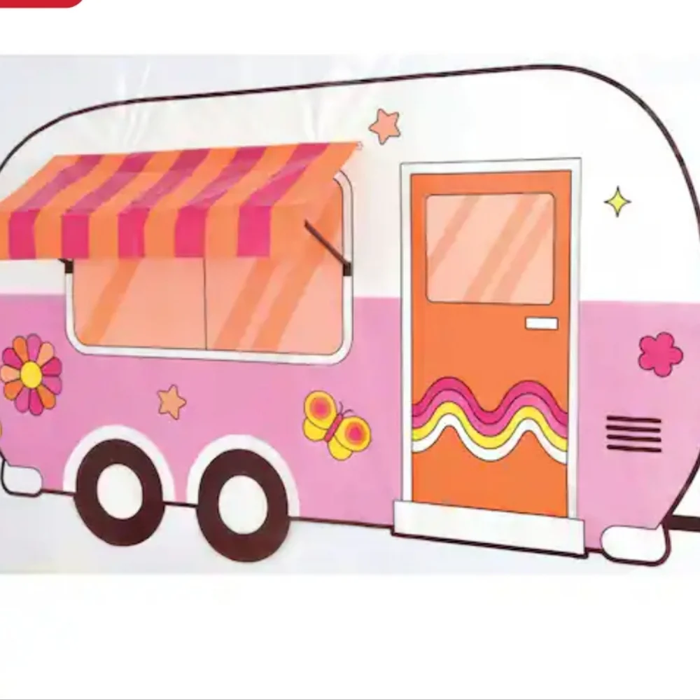 Retro Van Scene Setter  Backdrop Throwback
